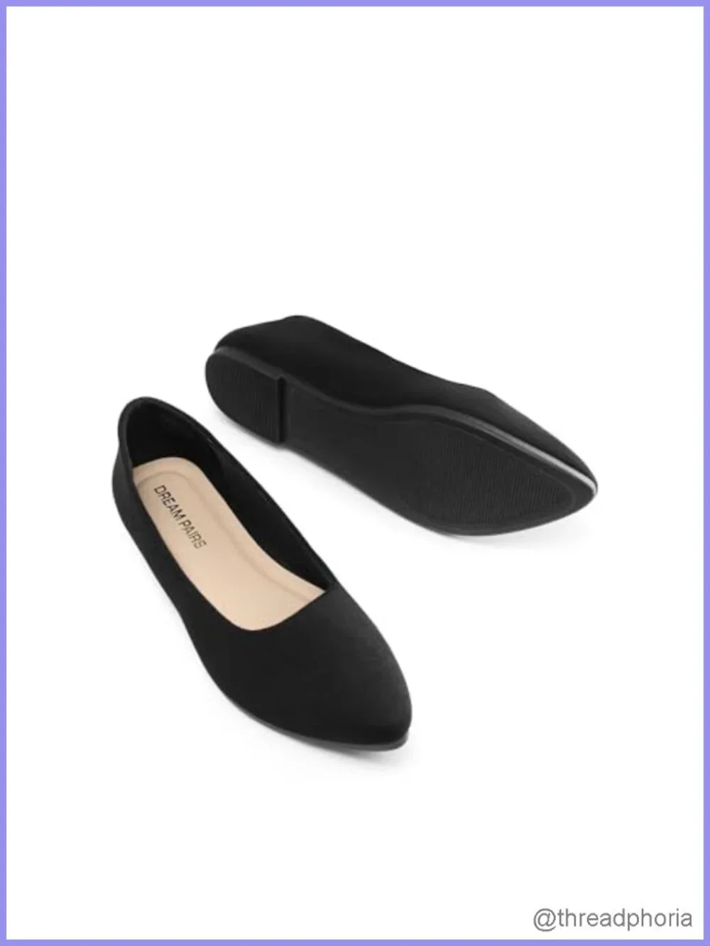 Pointed Toe Ballet Flats Comfy Faux Suede Slip On Work Casual Shoes